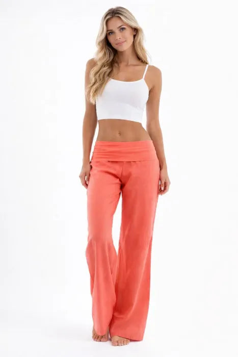 'The Coral' Womens Foldover Trousers